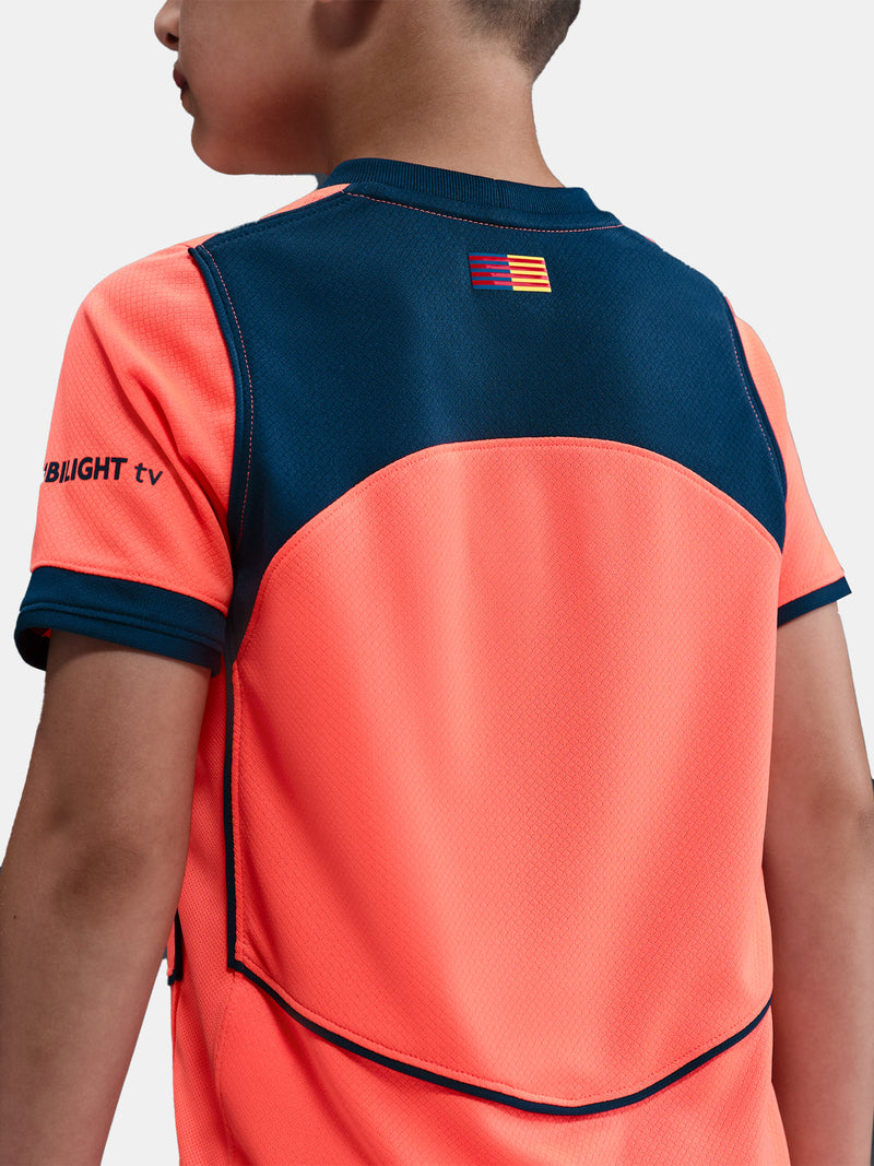 BARCELONA III 25/26 NARANJA CONJUNTO INFANTIL