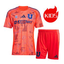 CAMISETA UNIVERSIDAD DE CHILE II 25/26 CONJUNTO INFANTIL