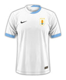 Uruguay 2024 - Camiseta alternativa Uruguay - Nike Uruguay - Blanco - Copa América - Celeste - Gola redonda - AUF - Logo de Nike - Negro - Numeración - Pantalones blancos - Medias blancas - Identidad - Tecnologías innovadoras - Confort - Rendimiento.