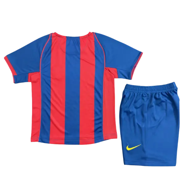 CAMISETA BARCELONA I 04/05 CONJUNTO INFANTIL (RETRO)