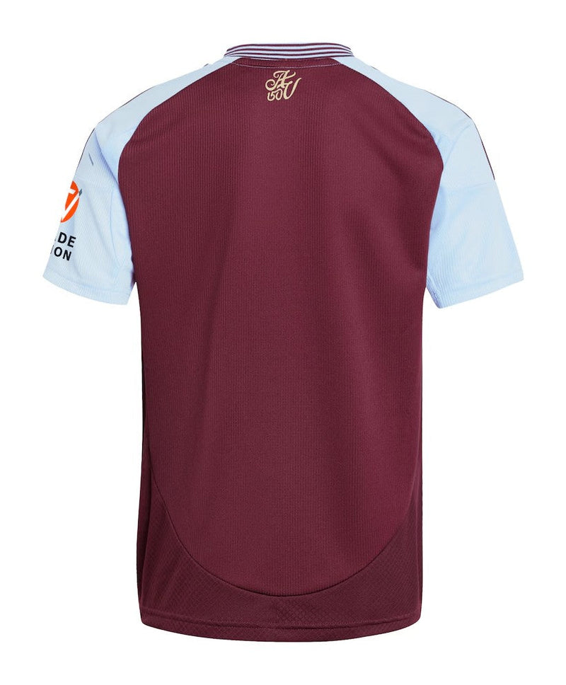 Aston Villa 2024/2025 - Camiseta Aston Villa - Uniforme titular Aston Villa - Adidas Aston Villa - Premier League - Diseño clásico - Diseño moderno - Burdeos - Azul marino - Gola redonda - Escudo del Aston Villa - Logo de Adidas - Historia del club - Innovación de Adidas - Tecnologías innovadoras - Confort - Rendimiento.