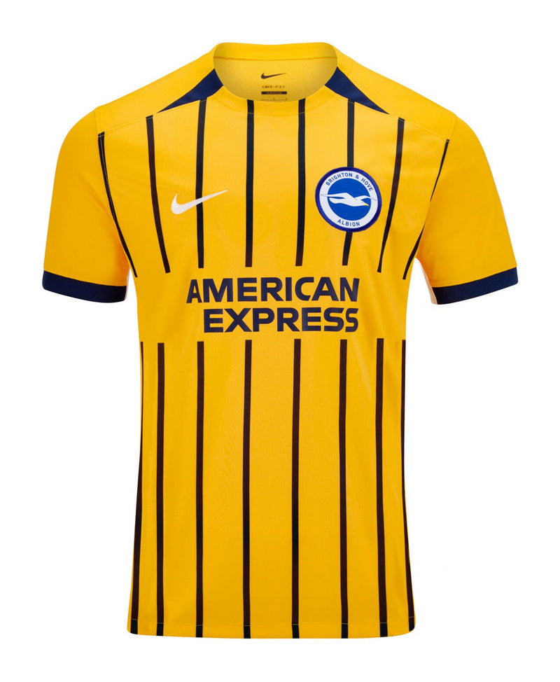 Brighton & Hove Albion 2024/2025 - Camiseta alternativa Brighton - Nike Brighton - Premier League - Diseño moderno - Diseño innovador - Azul marino - Blanco - Verde - Gola redonda - Escudo del Brighton & Hove Albion - Logo de Nike - Ambición - Espíritu innovador - Tecnologías innovadoras - Confort - Rendimiento. 