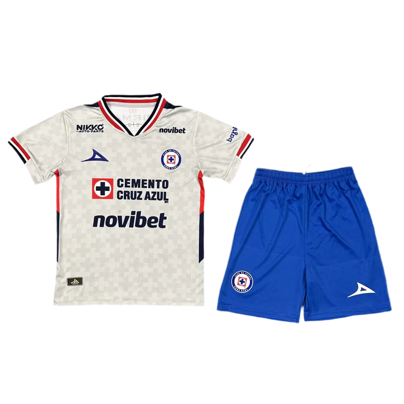 CAMISETA CRUZ AZUL I 25/26 CONJUNTO INFANTIL