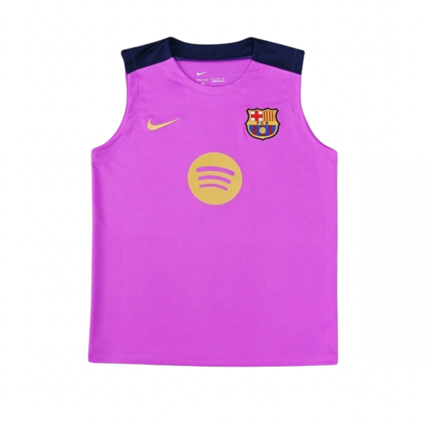 CAMISETA BARCELONA ENTRENAMIENTO SIN MANGA ROSA HOMBRE 25/26