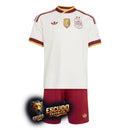CAMISETA ESPAÑA II 2026 MUNDIAL EQUIPACIÓN PARA NIÑOS CAMPEÓN MUNDIAL CON PARCHE