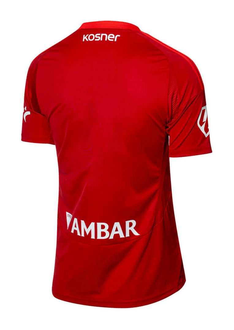 Real Zaragoza 2024/2025 - Camiseta visitante Real Zaragoza - Adidas - Rojo - Dos tonos - Emblema Adidas - 3 rayas - Camiseta "tomate" - Historia del club - Temporada - Fútbol - Estilo - Equipamiento deportivo. 