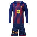 BARCELONA I 25/26 EQUIPACIÓN PARA NIÑOS MANGA LARGA