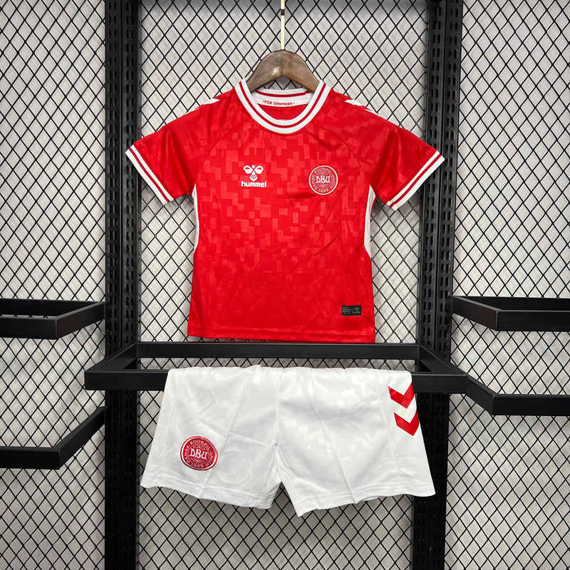 CAMISETA DINAMARCA I EURO 2024 CONJUNTO INFANTIL