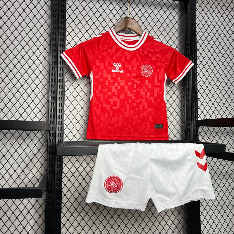 CAMISETA DINAMARCA I EURO 2024 CONJUNTO INFANTIL