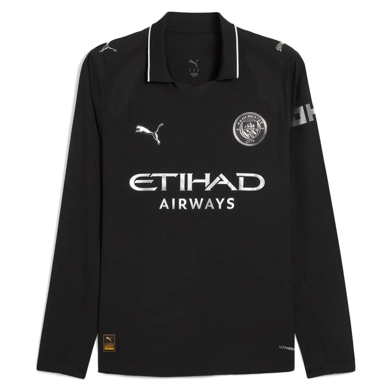 MANCHESTER CITY II NEGRA 25/26 HOMBRE MANGA LARGA VERSIÓN JUGADOR