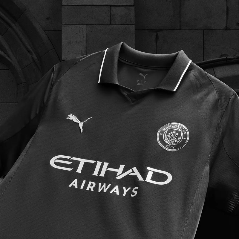MANCHESTER CITY II NEGRA 25/26 HOMBRE MANGA LARGA VERSIÓN JUGADOR
