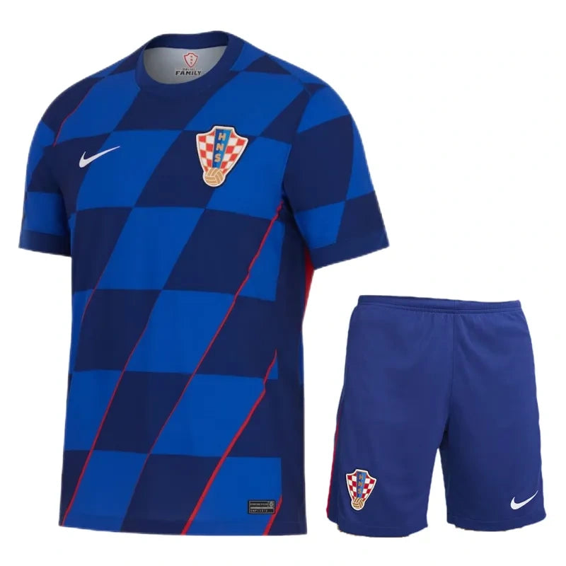 CAMISETA CROACIA II EURO 2024 CONJUNTO INFANTIL