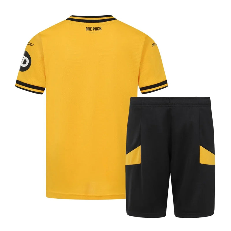 CAMISETA WOLVERHAMPTON I 24/25 CONJUNTO INFANTIL