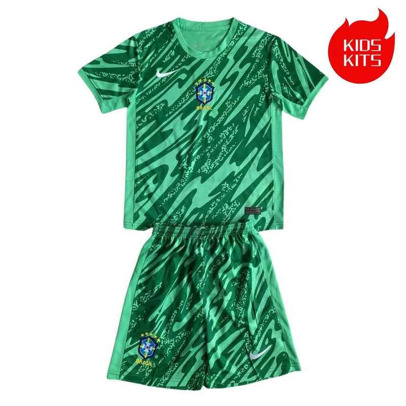 CAMISETA BRASIL PORTERO II VERDE CONJUNTO INFANTIL