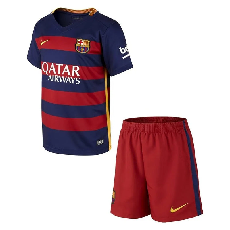 CAMISETA BARCELONA I 15/16 CONJUNTO INFANTIL (RETRO)