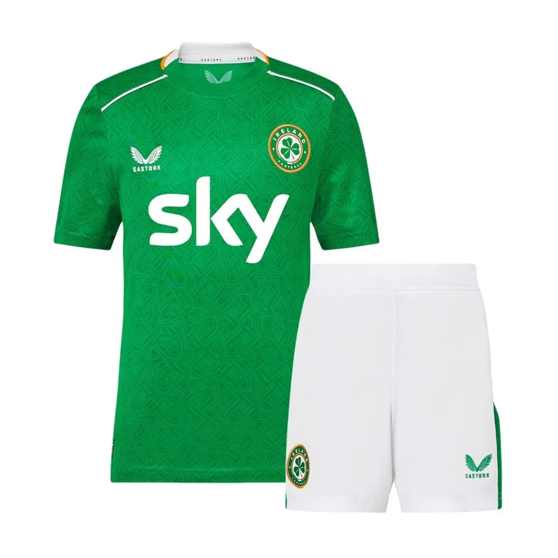 CAMISETA IRLANDA VERDE 2024-25 EURO CONJUNTO INFANTIL