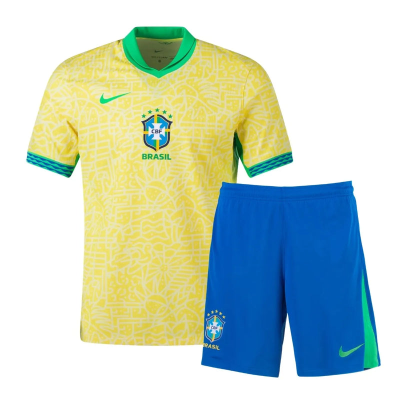 CAMISETA BRASIL I COPA AMÉRICA 2024 CONJUNTO INFANTIL