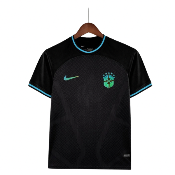 CAMISETA BRASIL NEGRA 2022 HOMBRE