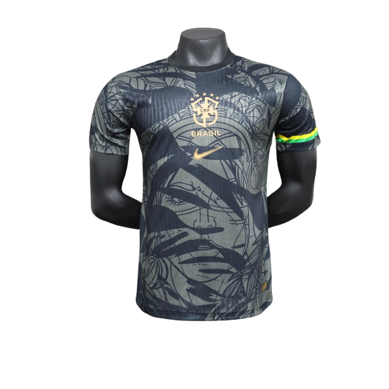 CAMISETA BRASIL EDICIÓN ESPECIAL NEGRA 25/26 HOMBRE (VERSIÓN JUGADOR)