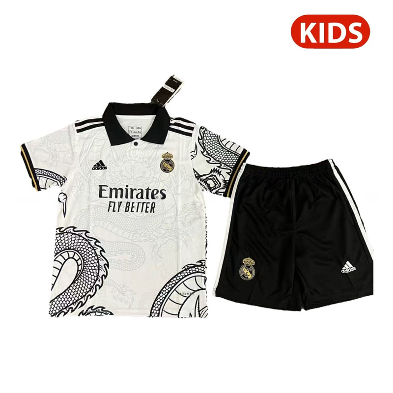 REAL MADRID DRAGÓN BLANCA  25/26 CONJUNTO INFANTIL