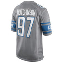 CAMISETA NFL DETROIT LIONS AIDAN HUTCHINSON – SILVER JERSEY