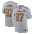 CAMISETA NFL KANSAS CITY CHIEFS TRAVIS KELCE – SUPER BOWL LVII GRAY JERSEY