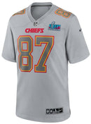 CAMISETA NFL KANSAS CITY CHIEFS TRAVIS KELCE – SUPER BOWL LVII GRAY JERSEY