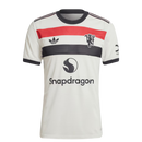 Manchester United 20242025 - Tercera camiseta Manchester United - Adidas Manchester United - Premier League - Copas Inglesas - Diseño moderno - Detalles únicos - Azul - Blanco - Plateado - Gola polo - Escudo del Manchester United - Logo de Adidas - Historia del club - Tecnologías innovadoras - Confort - Rendimiento