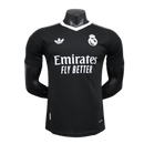 Real Madrid-Camiseta-Portero-Negra-24-25-Hombre-Jugador-Fútbol-Equipación-Uniforme-Temporada-Clásico-Deportivo-Calidad-Estilo 

