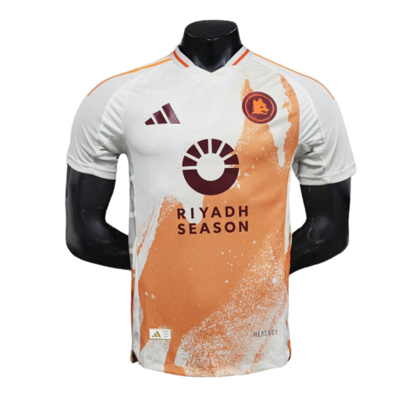 Roma-Camiseta-II-24-25-Hombre-Jugador-Fútbol-Equipación-Uniforme-Temporada-Clásico-Deportivo-Calidad-Estilo