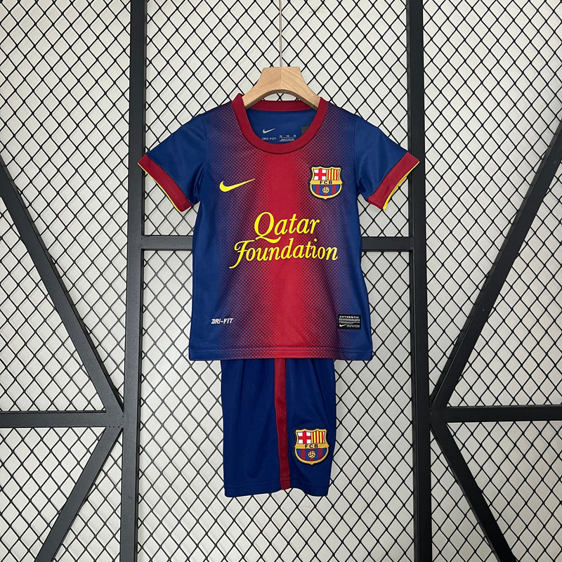 CAMISETA BARCELONA I 12/13 CONJUNTO INFANTIL (RETRO)