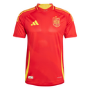 camiseta - España 2024 - uniforme de local - Adidas - fútbol internacional - rojo saturado - detalles en amarillo - diseño llamativo - temporada 2024 - selección española - comodidad y estilo