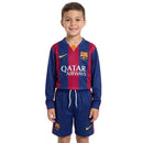 BARCELONA I MANGA LARGA 14/15 EQUIPACIÓN PARA NIÑOS (RETRO)