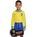 BRASIL I MANGA LARGA 1998 EQUIPACIÓN PARA NIÑOS (RETRO)