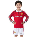 MANCHESTER UNITED I MANGA LARGA 98/99 EQUIPACIÓN PARA NIÑOS (RETRO)