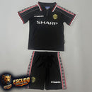 MANCHESTER UNITED III 98/99 EQUIPACIÓN PARA NIÑOS (RETRO)