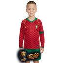 PORTUGAL I MANGA LARGA 2004 EQUIPACIÓN PARA NIÑOS (RETRO)