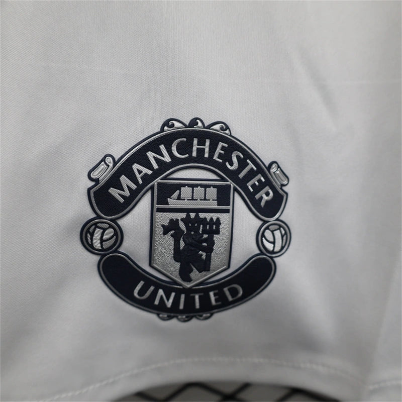 PANTALONES CORTOS MANCHESTER UNITED BLANCO 24/25 JUGADOR