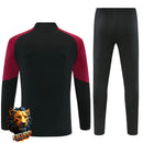 CHÁNDAL MEDIA CREMALLERA + PANTALONES ARSENAL NEGRO Y GRANATE 26/27 HOMBRE
