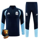 CHÁNDAL MEDIA CREMALLERA + PANTALONES ARGENTINA AZUL MARINO Y AZUL CELESTE 26/27 HOMBRE