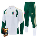 CHÁNDAL MEDIA CREMALLERA + PANTALONES ITALIA BLANCO Y VERDE 26/27 HOMBRE