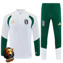 CHÁNDAL MEDIA CREMALLERA + PANTALONES ITALIA BLANCO Y VERDE 26/27 HOMBRE