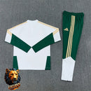 CHÁNDAL MEDIA CREMALLERA + PANTALONES ITALIA BLANCO Y VERDE 26/27 HOMBRE