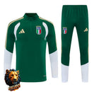 CHÁNDAL MEDIA CREMALLERA + PANTALONES ITALIA VERDE Y BLANCO 26/27 HOMBRE