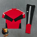 CHÁNDAL MEDIA CREMALLERA + PANTALONES ALEMANIA ROJO Y NEGRO 26/27 HOMBRE