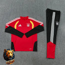 CHÁNDAL MEDIA CREMALLERA + PANTALONES ALEMANIA ROJO Y NEGRO 26/27 HOMBRE