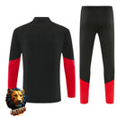 CHÁNDAL MEDIA CREMALLERA + PANTALONES ALEMANIA NEGRO Y ROJO 26/27 HOMBRE