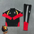 CHÁNDAL MEDIA CREMALLERA + PANTALONES ALEMANIA NEGRO Y ROJO 26/27 HOMBRE