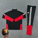 CHÁNDAL MEDIA CREMALLERA + PANTALONES ALEMANIA NEGRO Y ROJO 26/27 HOMBRE