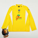 CHÁNDAL + PANTALONES BRASIL AMARILLO Y BLANCO 2002 HOMBRE RETRO